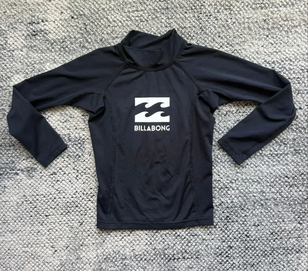 Billabong 4T Boys Waves All Day Long Sleeve Rash Vest Shirt